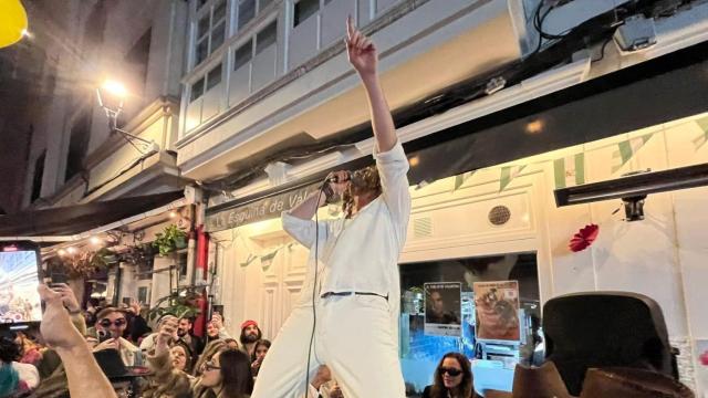 Jorge Rodríguez, el Bisbal de A Coruña, durante su actuación.