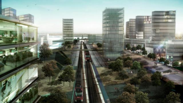 Recreación del nuevo barrio del Pítamo, al sur de Sevilla