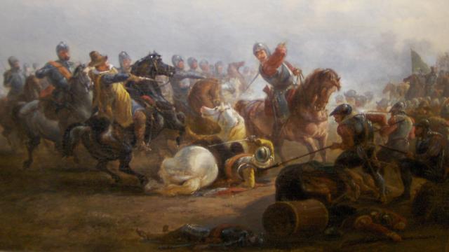 Óleo sobre la batalla de Heilirgielee