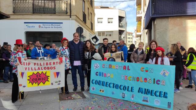 Imagen del desfile infantil de Carnaval en Guijuelo.