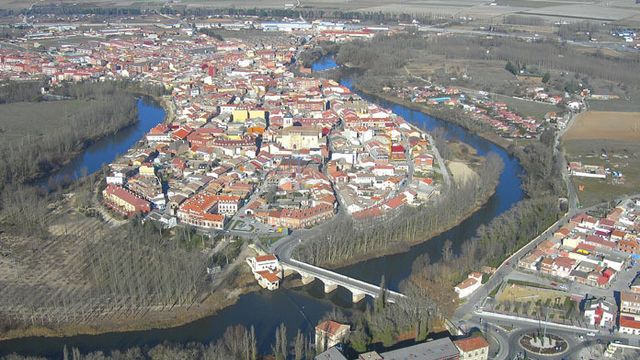 Vista área de Tudela de Duero
