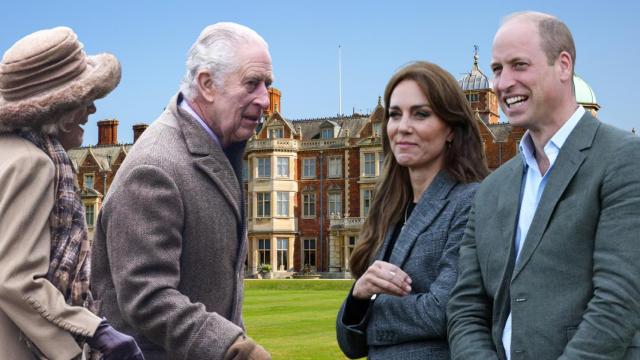 Los Reyes de Inglaterra y los Príncipes de Gales, en un montaje de JALEOS.