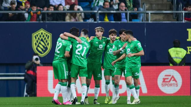 El Betis celebra un gol en Liga