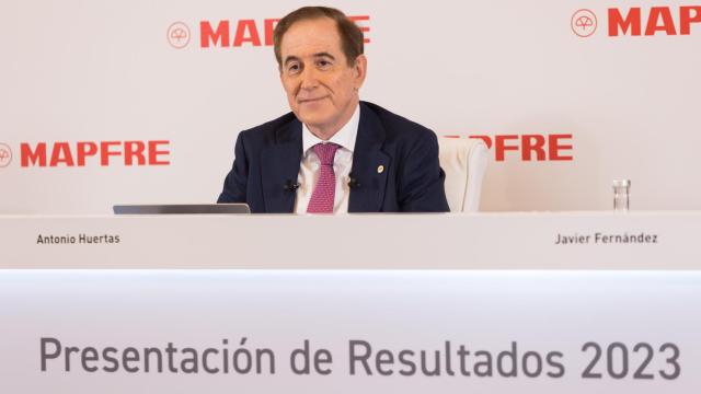Antonio Huertas, presidente de Mapfre, este miércoles durante la presentación de resultados de la aseguradora.