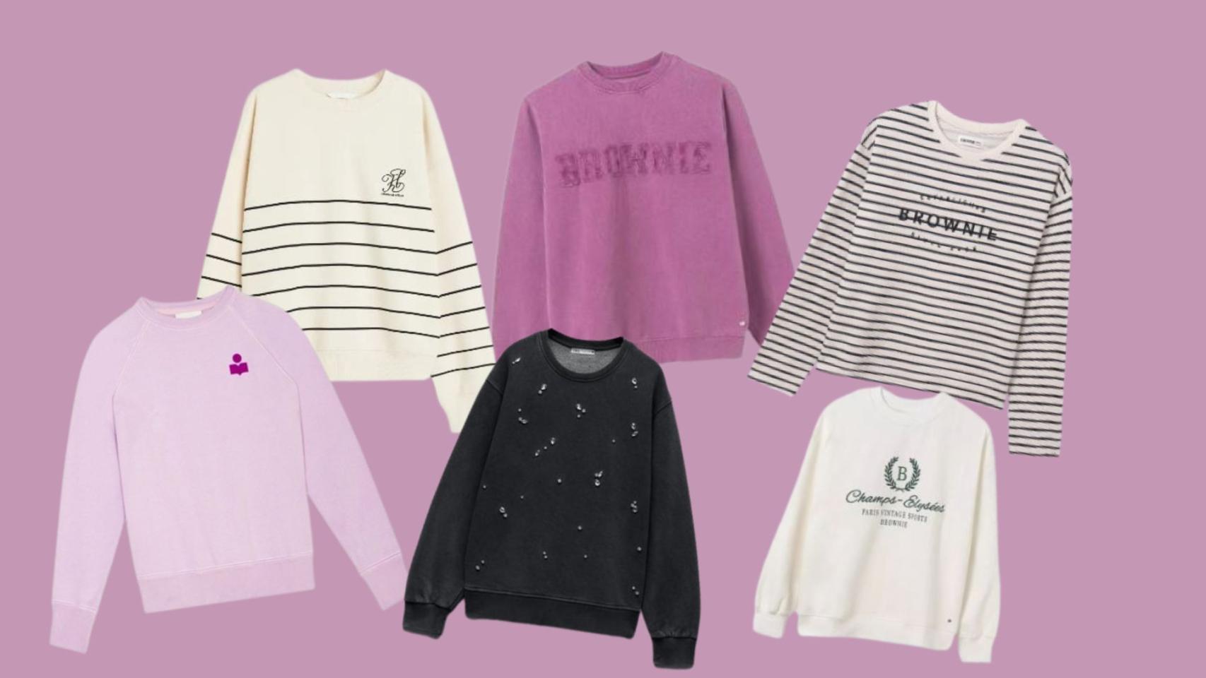 Las sudaderas de H&M, Zara, Brownie e Isabel Marant.