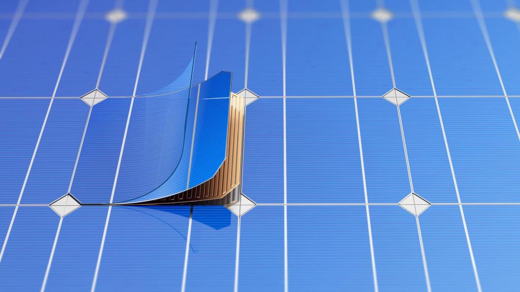 Estructura de un panel solar.