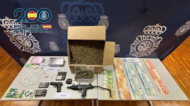 La droga intervenida durante el desmantelamiento del grupo criminal.