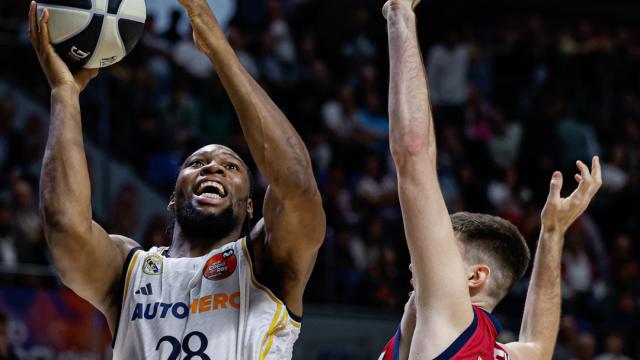 Yabusele, en acción durante el partido de la Copa del Rey.