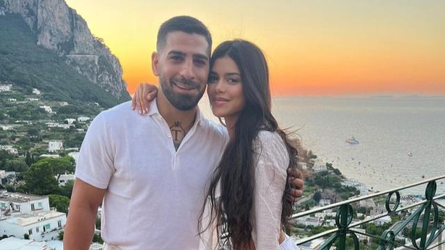 El peleador Ilia Topuria y su pareja Giorgina Uzcategui.