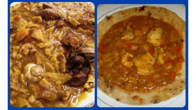 Gazpachos manchegos y marineros, platos tradicionales de la coina alicantina.