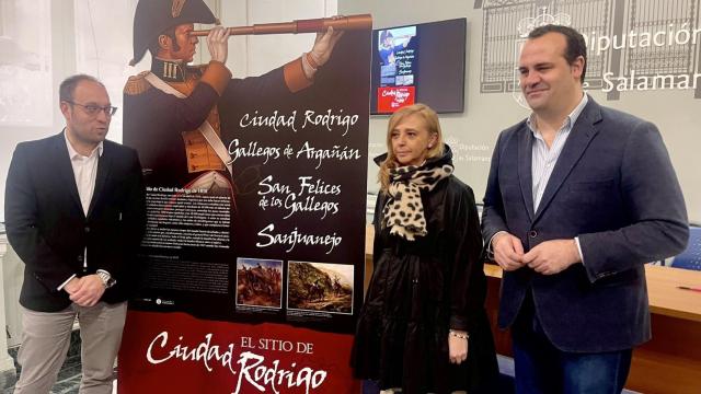 El alcalde de Ciudad Rodrigo, la alcaldesa de San Felices de los Gallegos y el diputado de Cultura