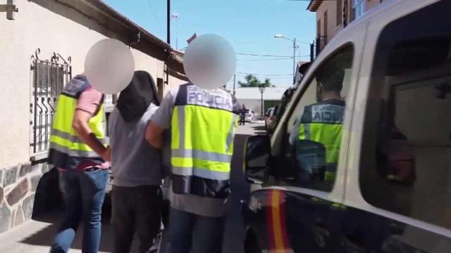 Imagen de la detención de Khaled en Santa Olalla (Toledo), en verano de 2021.