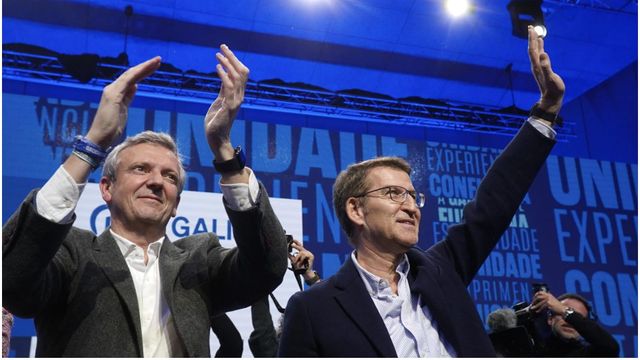 Feijóo y Rueda en el mitin de cierre de campaña