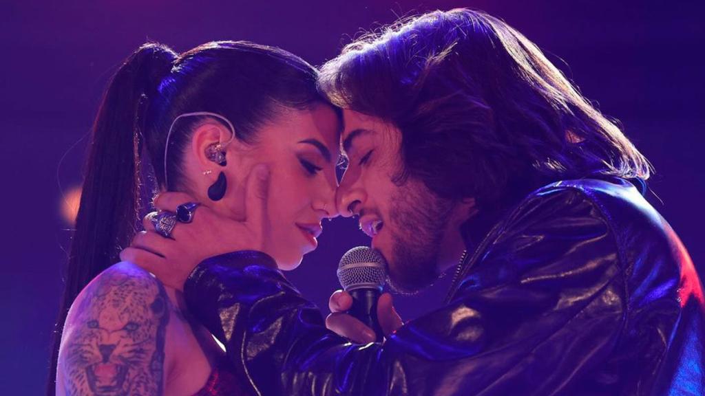 Naiara y Lucas en un gala de 'Operación Triunfo'.