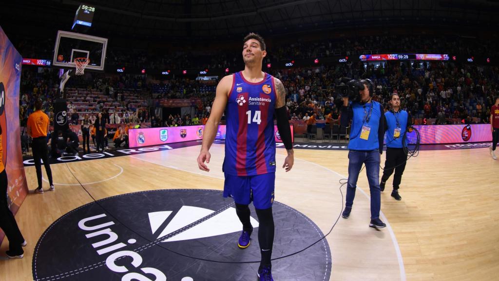 Willy Hernangómez, en el partido de cuartos de final de la Copa del Rey.