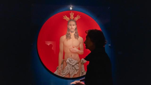 Tondo original de la obra de Salustiano García expuesta en la Fundación Cajasol.