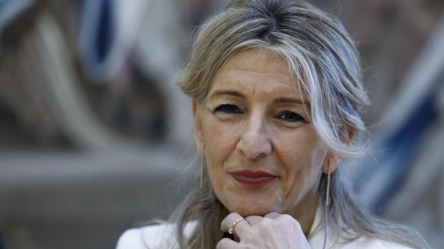 Yolanda Díaz, la semana pasada, en Madrid, en la recta final de la campaña gallega.