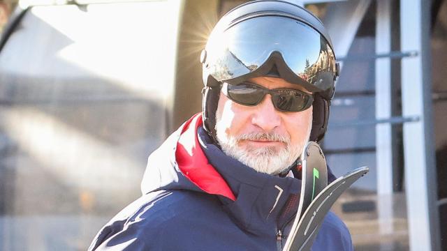 El rey Felipe VI durante su viaje a Baqueira Beret en febrero de 2023.
