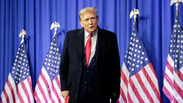 Trump, en un acto de campaña en Waterford Township, Michigan, el pasado 17 de febrero.