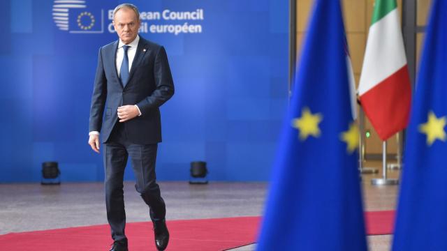 El primer ministro de Polonia y expresidente del Consejo Europeo, Donald Tusk, durante la última cumbre de la UE el 1 de febrero