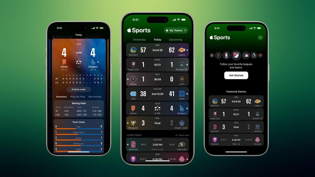 Apple Sports en un fotomontaje.