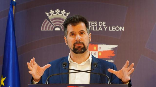 El secretario general del PSOECyL y portavoz en las Cortes, Luis Tudanca, en una imagen de archivo