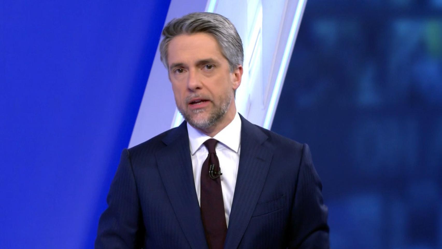 Así le ha ido en audiencia a Carlos Franganillo en su primer mes al frente de 'Informativos Telecinco'