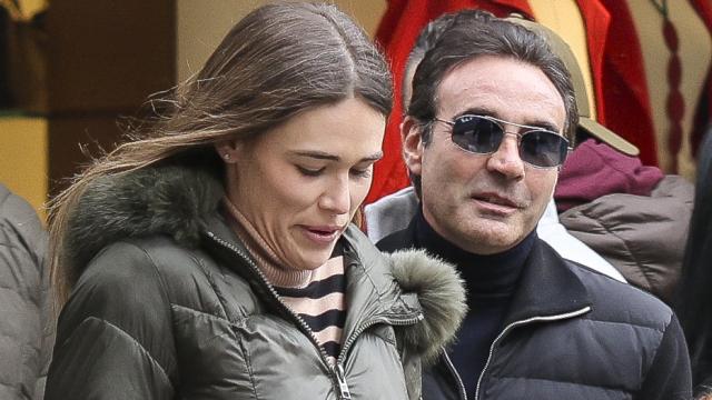Enrique Ponce y Ana Soria en la calle Jorge Juan, en Madrid.