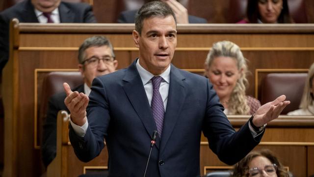 Pedro Sánchez, este miércoles en el Congreso de los Diputados.