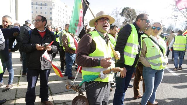 Los agricultores toman el centro de Madrid, en imágenes