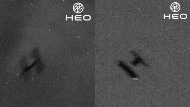 El satélite ERS-2 mientras cae hacia la atmósfera de la Tierra.