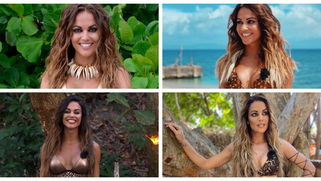 Lara Álvarez con diferentes peinados en 'Supervivientes'