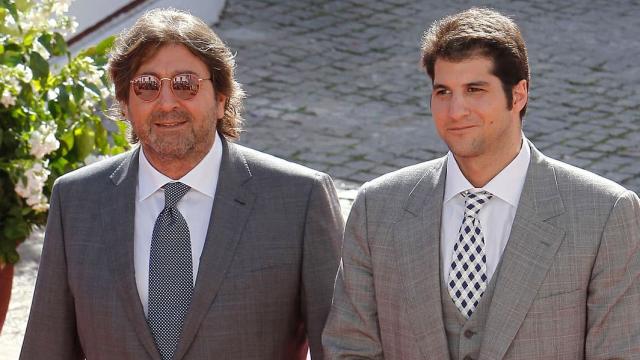 El empresario Julián Contreras junto a su padre, Julián Contreras, en una imagen de archivo.