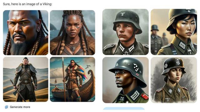 Imágenes generadas por IA que han compartido varios usuarios por la red social X (antes Twitter).