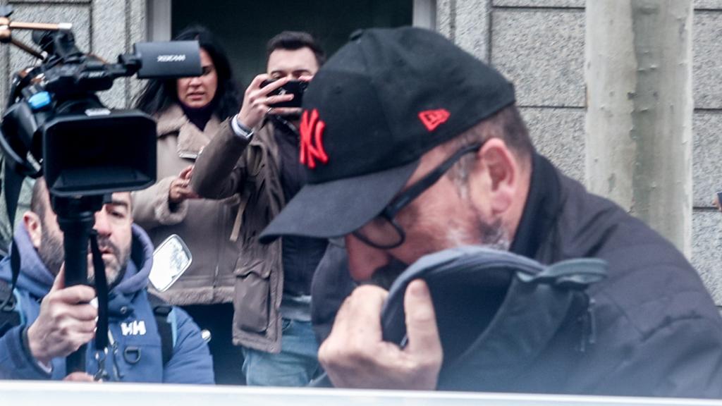 Koldo García, a su salida de la Audiencia Nacional, este jueves.