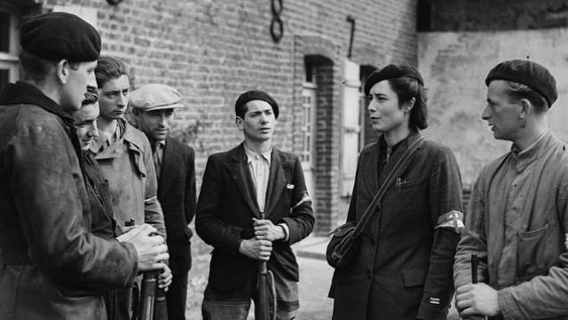 Miembros del maquis en La Tresorerie. 14 de agosto de 1944