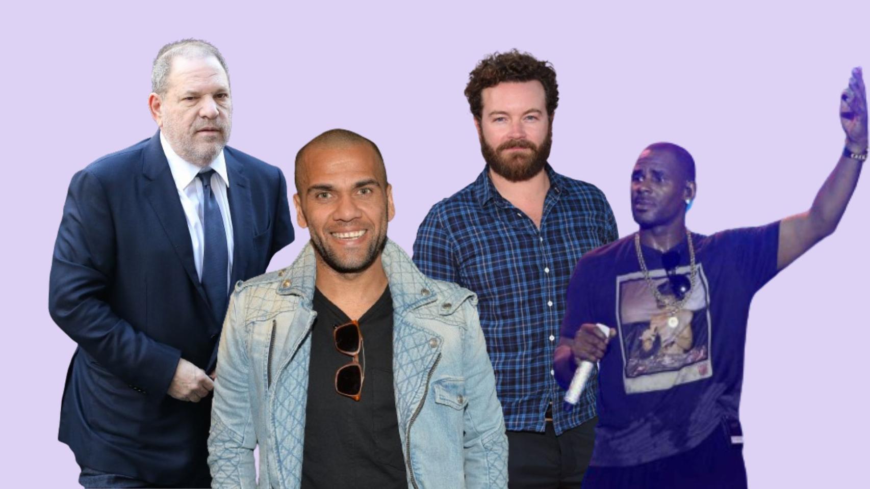 Montaje de Magas con: Harvey Weinstein, Dani Alves, Danny Masterson, R. Kelly.