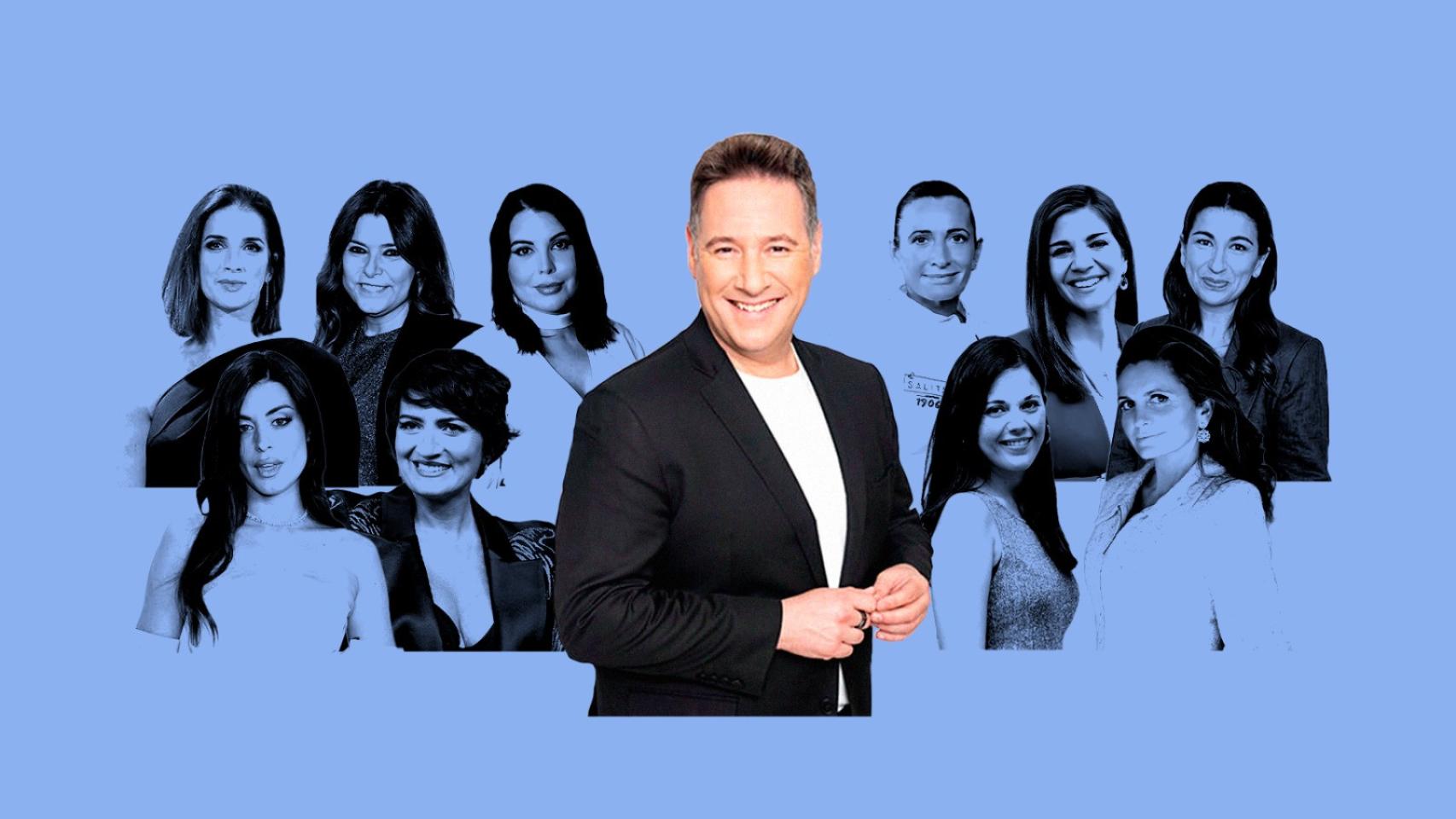 Montaje de Magas de Carlos Latre junto a sus 10 referentes.