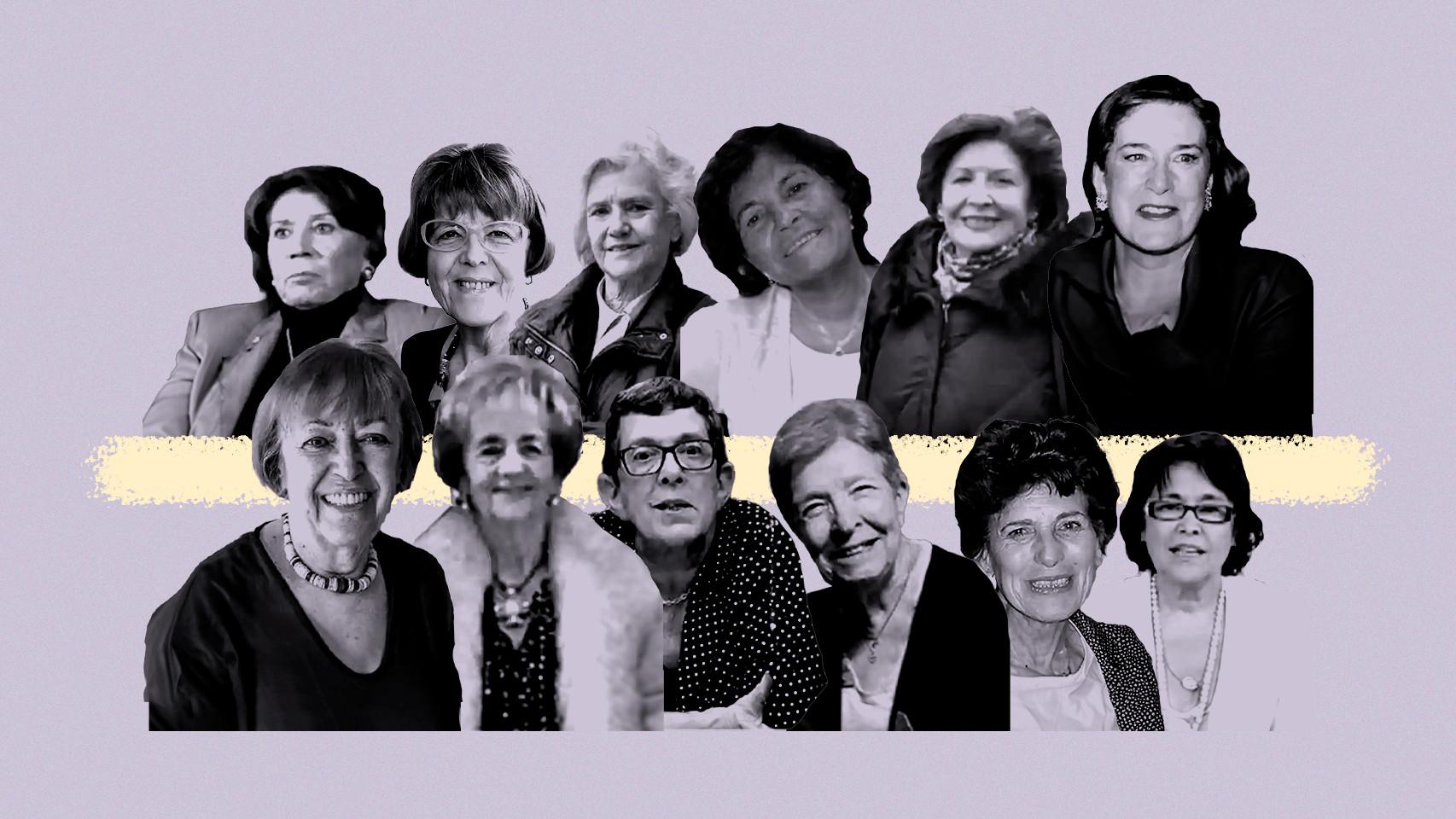 Las diputadas del 23-F en un montaje de Magas.