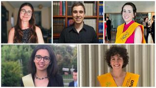 De izquierda a derecha y de arriba a abajo, Noelia García, Alfonso Gotor, Rebeca Aldaz, Natàlia Espandansín y Alicia Albadalejo, lo mejores MIR de 2024.