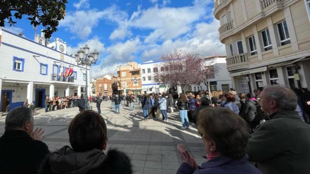 Concentración por el crimen machista de Aldea del Rey. Foto: EL ESPAÑOL - EL DIGITAL CLM.