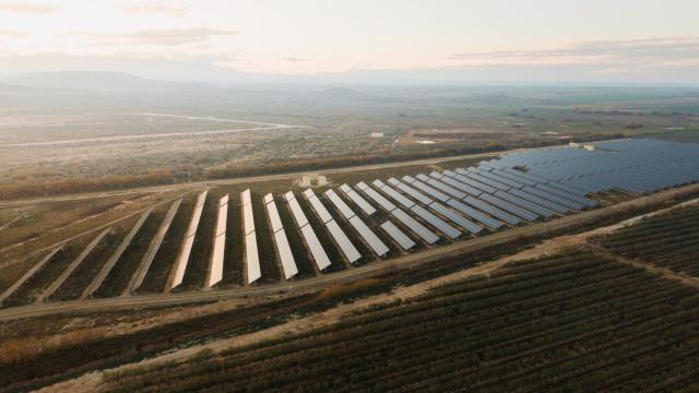 Planta  solar fotovoltaica.