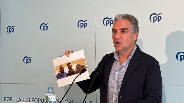 Elías Bendodo, este sábado en un acto del PP de Málaga en San Pedro de Alcántara (Marbella).