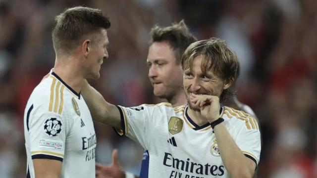 Kroos y Modric, tras un partido del Real Madrid de la temporada 2023/2024