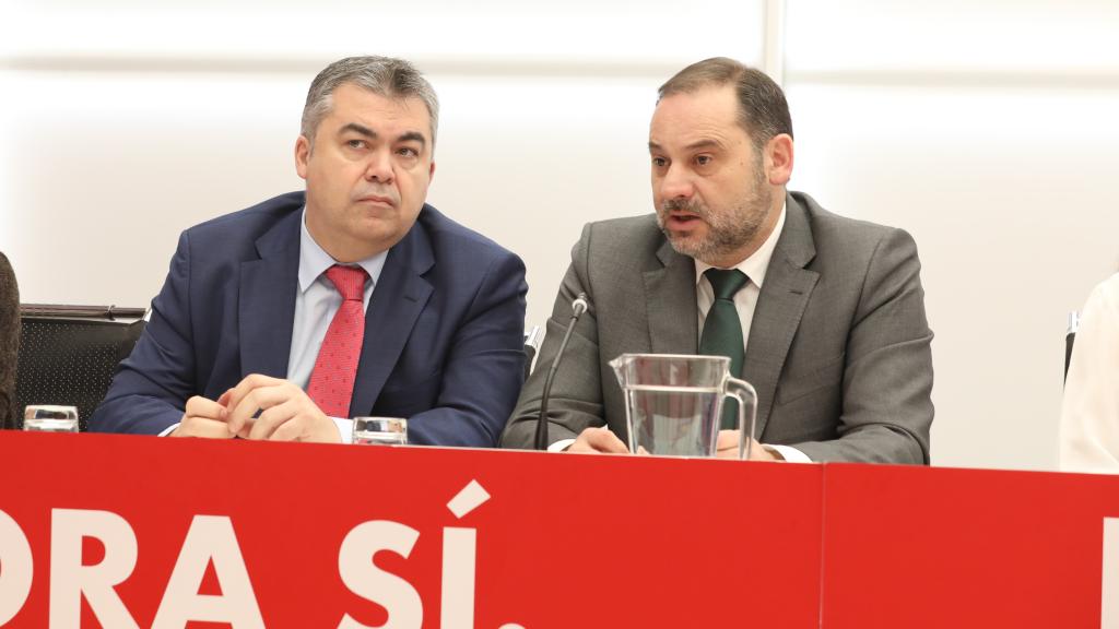 Santos Cerdán y  José Luis Ábalos.