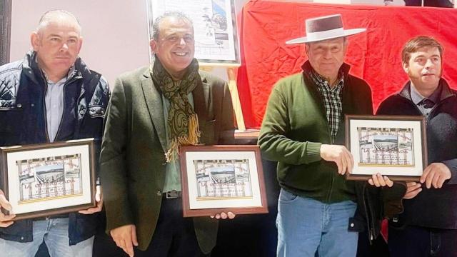 Los cuatro mayorales protagonistas del coloquio de La Empalizada en Montemayor de Pililla