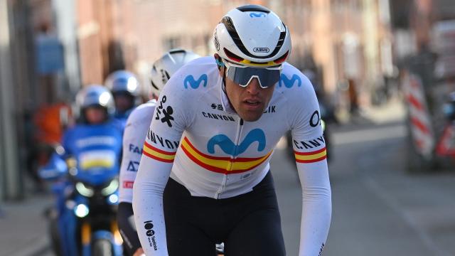 Oier Lazkano, con Movistar Team.
