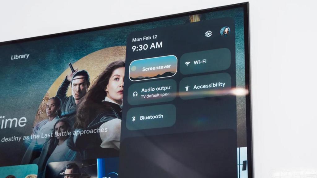 Menú de Google TV