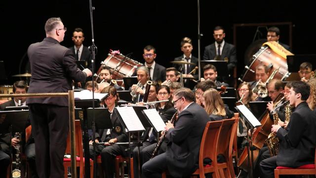 Un concierto de una banada de música de Alicante, en una imagen de archivo.