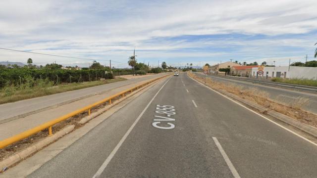 La carretera CV-855.